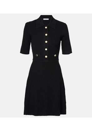 Veronica Beard Lauper ribbed-knit polo dress