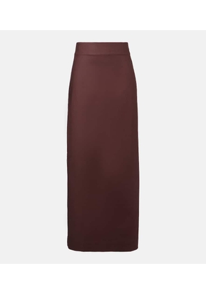 Adriana Degreas Cotton-blend maxi skirt