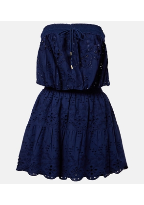 Melissa Odabash Colette cotton broderie anglaise minidress