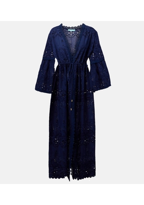 Melissa Odabash Tallulah broderie anglaise cotton kaftan