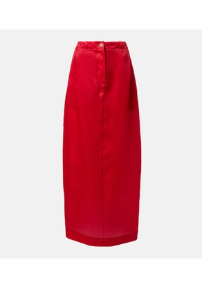 Khaite Lucian silk organza maxi skirt