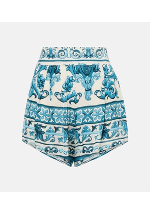 Adriana Degreas Printed high-rise shorts