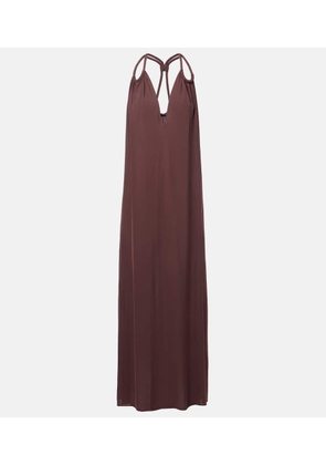 Adriana Degreas Satin maxi dress