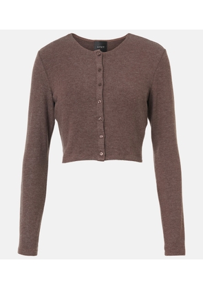 Leset Lauren cropped jersey cardigan