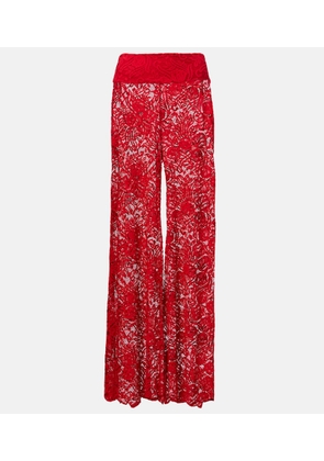 Alexandra Miro Paloma lace wide-leg pants