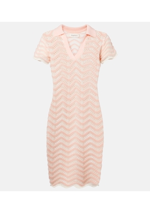 Bananhot Coco striped cotton-blend minidress