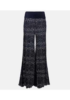 Alexandra Miro Paloma lace wide-leg pants