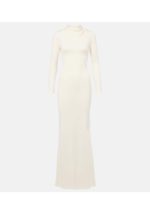 Aya Muse Viva knitted silk and cashmere maxi dress