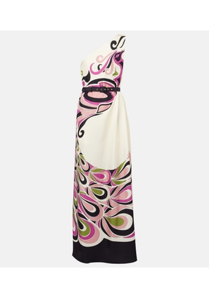La DoubleJ Roy printed silk twill maxi dress