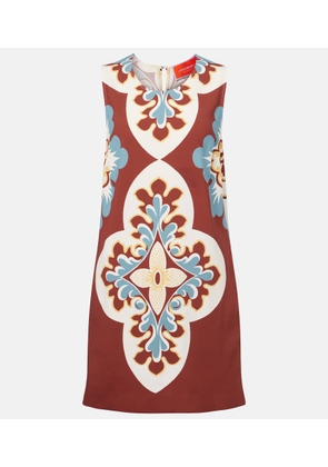 La DoubleJ Printed satin shift dress