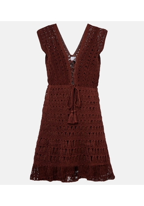 Anna Kosturova Jennifer crochet cotton minidress