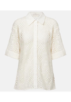 SIR Crochet cotton-blend shirt