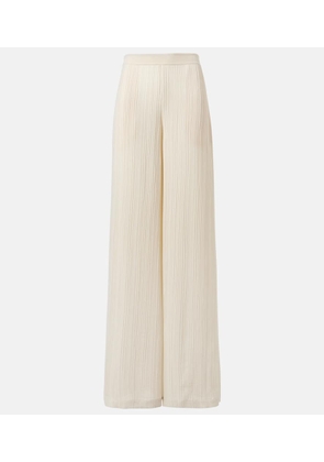 Joseph Mawn pleated jacquard wide-leg pants