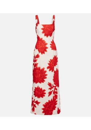 SIR Floral linen maxi dress