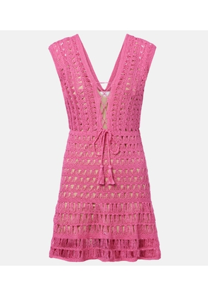 Anna Kosturova Jennifer crochet cotton minidress