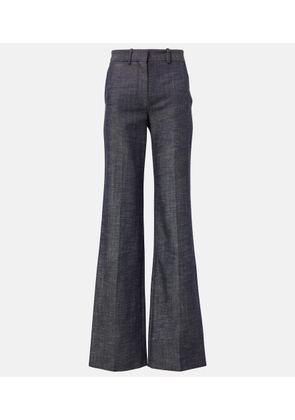 Joseph Morissey wool and cotton flared pants