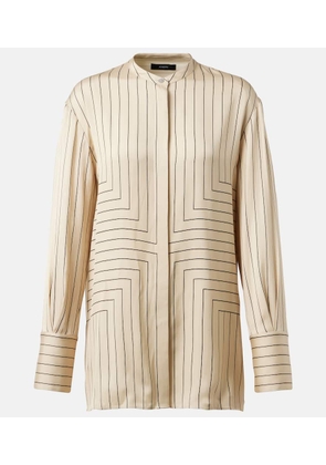 Joseph Athena striped silk-blend shirt