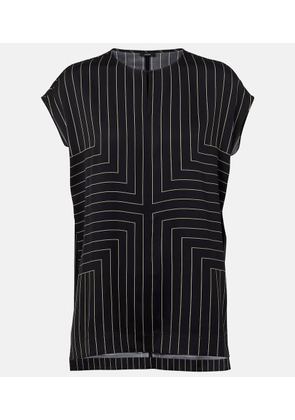 Joseph Louison striped silk-blend top