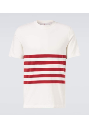 Brunello Cucinelli Striped cotton jersey T-shirt
