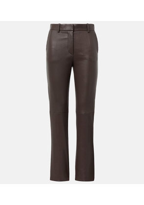 Joseph Coleman leather slim pants