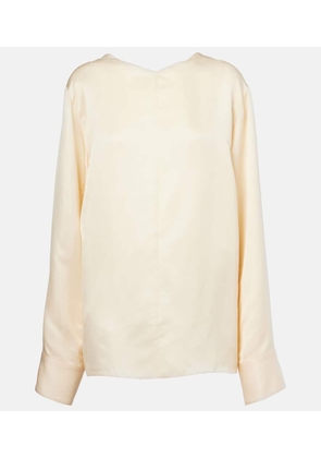 Khaite Durion satin top