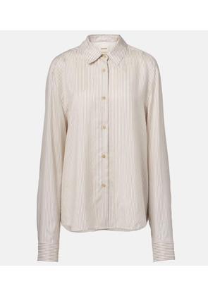 Khaite Agro striped silk shirt