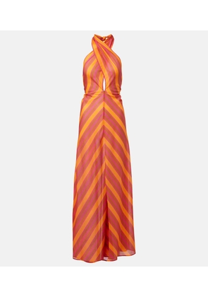 Eres Neree printed cotton voile maxi dress