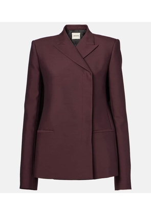 Khaite Silvannah wool and silk blazer