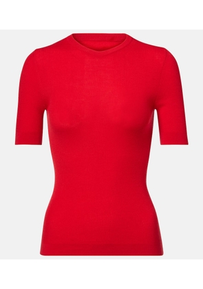 Khaite Celina ribbed-knit wool-blend top