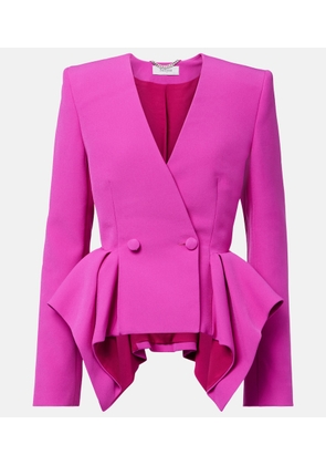 Safiyaa Double-breasted peplum blazer