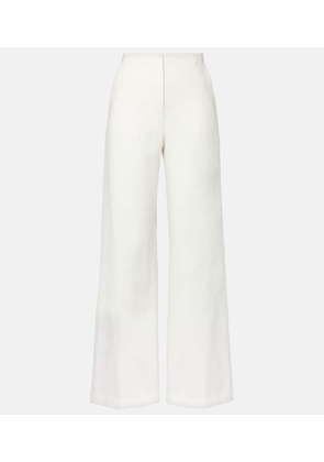 Faithfull High-rise linen wide-leg pants