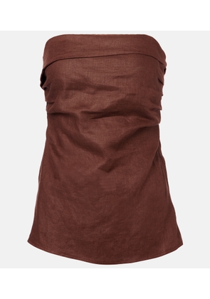 Faithfull Caen linen top