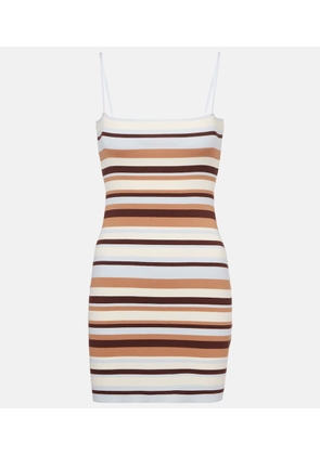 Faithfull Citara knitted cotton-blend minidress