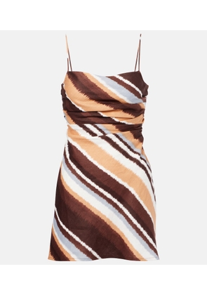 Faithfull Maryse striped linen minidress