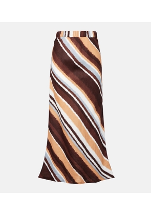 Faithfull Dalicenca striped linen maxi skirt