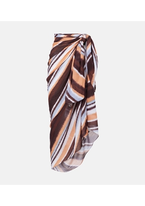 Faithfull Abaya striped beach cover-up