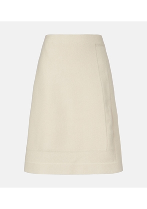 Jil Sander Wool-blend wrap skirt