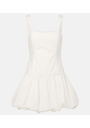 Faithfull Gathered cotton poplin minidress