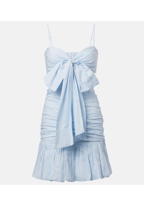 Zimmermann Rhiannon bow-detail cotton minidress