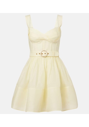 Zimmermann Dawning linen and silk minidress