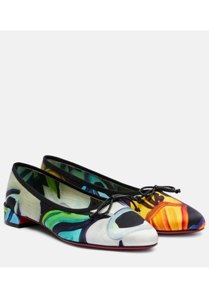 Christian Louboutin Sweetie Jane satin crepe ballet flats