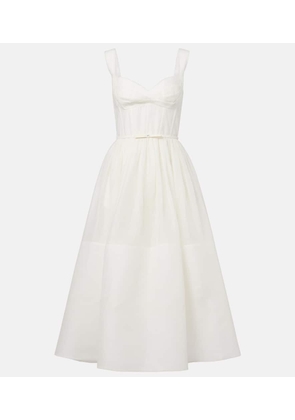 Zimmermann Dawning linen and silk midi dress