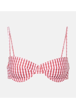 Faithfull Farrah gingham bikini top