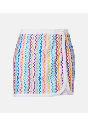 Missoni Zigzag printed terry jersey miniskirt
