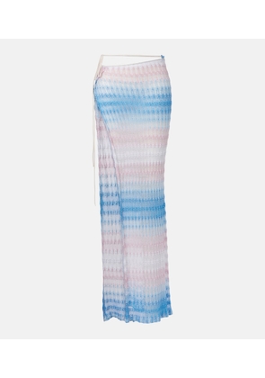 Missoni Gradient wrap skirt