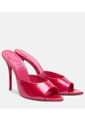 Christian Louboutin Miss Z 100 patent leather mules
