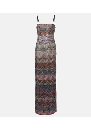 Missoni Zig Zag embellished maxi dress