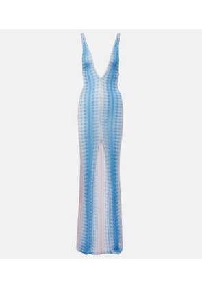 Missoni Zigzag ombre lame maxi dress