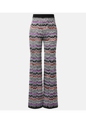 Missoni Zigzag knitted wide-leg pants