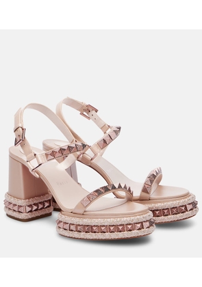 Christian Louboutin Superaclou 85 leather platform sandals
